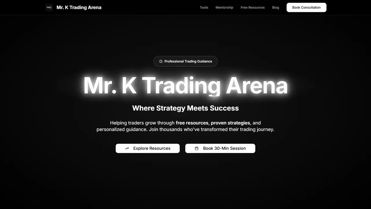 Trade with MRK website homepage